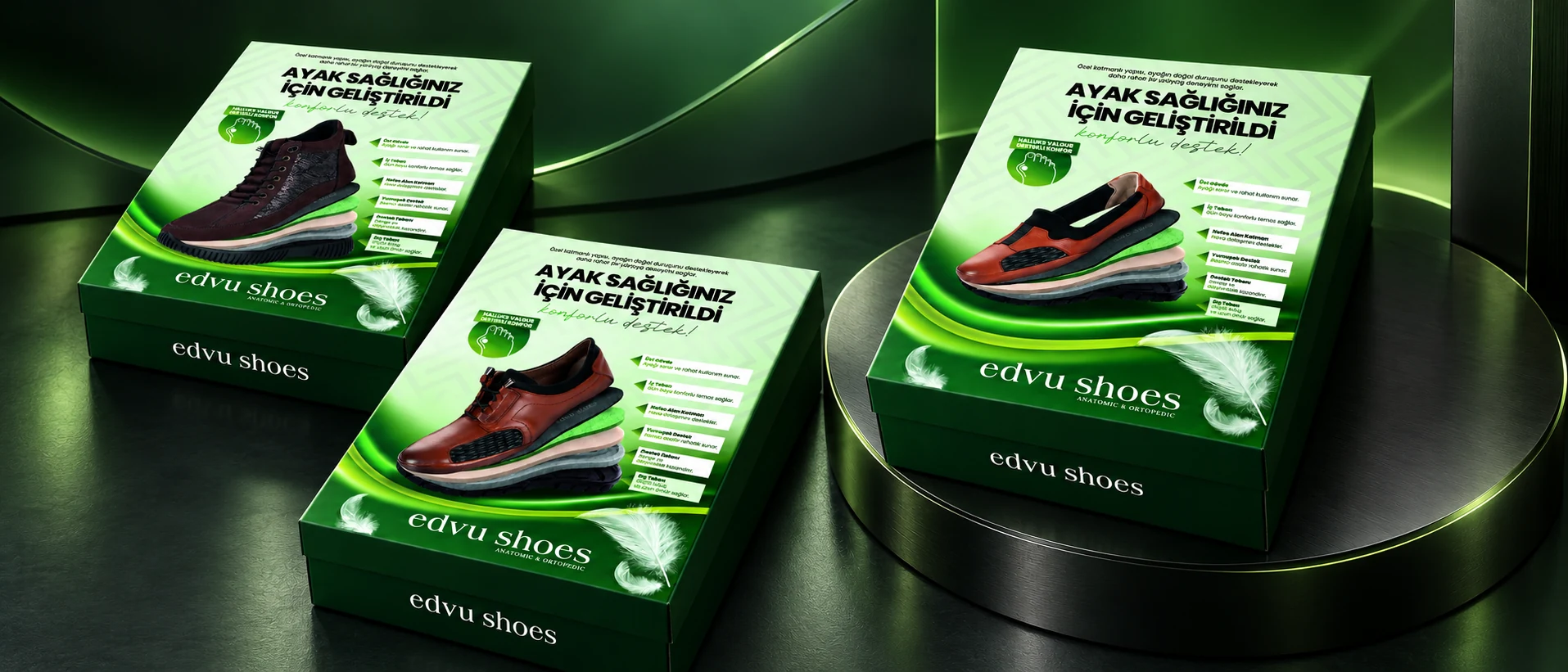 Edvu Shoes — Ayakkabı kutusu ambalajları